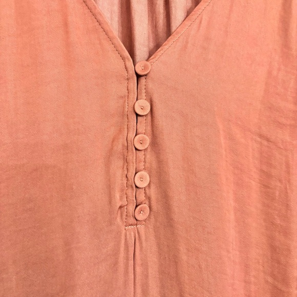 Cynthia Rowley Blush Mauve Pink Lightweight Blouse With Flowy Sleeves Size 1X - Picture 5 of 9